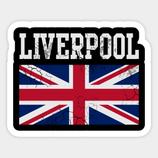 Liverpool United Kingdom Union Jack England Sticker